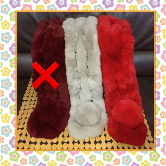 Accessories - 🆕 genuine rabbit fur scarf